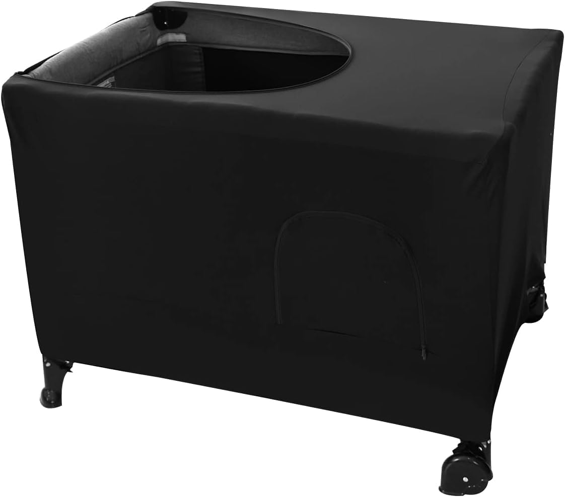 Katai Premium Pack N Play Blackout Canopy Tent – Breathable Travel Crib Cover for Better Baby Sleep – Universal Fit – Includes 2 Baby Safety Locks