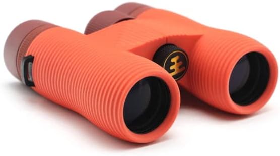 Nocs ProvisionsField Issue 8x32 Waterproof Binoculars, 8X Magnification, Bak4 Prism, Wide View Multi-Coated Lenses for Bird Watching, Hunting & Wildlife Viewing - Coral Red