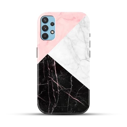 Image of COLORflow Back Cover Compatible with Samsung Galaxy A53 5G | Beautiful Black White Pink Marble | Designer Printed Glossy Armoured Bumper Back Cover Compatible with Samsung Galaxy A53 5G