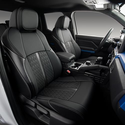 OURPLOT Custom Fit Seat Covers for 2025-2026 Toyota 4Runner (5-Seater), Waterproof Faux Leather Full Set, Full Coverage Protectors for SR5/TRD Off-Road/Sport/Limited/Trailhunter - Black
