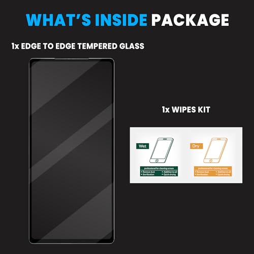 Image of FIRST MART Military-Grade Gorilla Tempered Glass Screen Protector Compatible For Google Pixel 6A (6.1 Inch) With Easy Installation Kit| Edge To Edge Coverage |Black