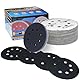 ALPXUXP 51 Stück Schleifpapier 125mm Klett 2000 körnung Nass Trocken Schleifscheiben 8 Loch Siliciumcarbid Schleifblätter Profi für Exzenterschleifer(Enthält 1 Stück Kissen Pad) für Auto Metall