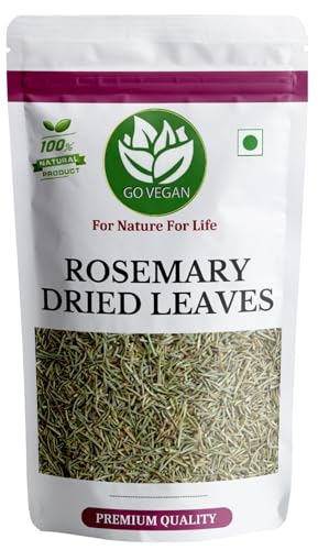 Go Vegan Rosemary Dried Leaves - 100Gm | Rosemary Leaves For Hair Growth & Food 100G