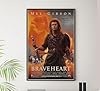 Braveheart - Mel Gibson - Teaser - Vintage Movie Poster-24 x 36 Inches (Black - Framed) #1