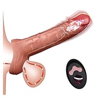 【Verbessern Sie Ihr Liebesspiel mit XXL Penisverlängerung】Diese Penishülle Extension, Penisverlängerung misst 20 cm und verlängert den Penis um ca. 7 cm, vergrößert den Umfang und steigert so Lust und Ausdauer. Ideal als Cock Sleeve, Penis Hülle, Pen...