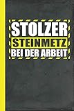 Stolzer Steinmetz bei der Arbeit: Kalender Taschenkalender Lustiger Spruch (Steinbearbeitung, Band 1)