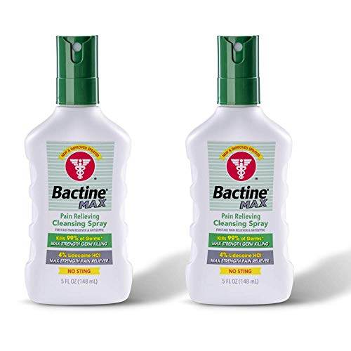Bactine Max Pain Relieving Cleansing Spray 5 Ounces Each Pack of 2