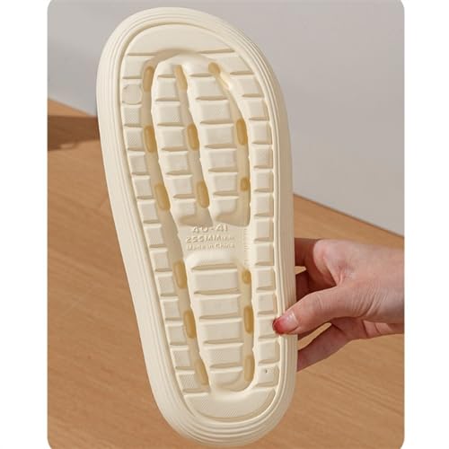 Slippers 2024 New Indoor Mute Slippers Soft Thick Bottom Home Slippers Bathroom Bath Non-Slip Shower Shoes Men and Women Summer Sandals(Yellow,36-37)3