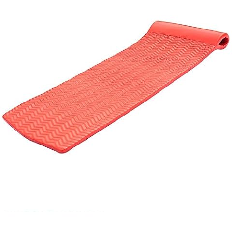 Texas Recreation Serenity Swimming Foam Pool Floating Mattress, Coral, 1.5" Thick Cover