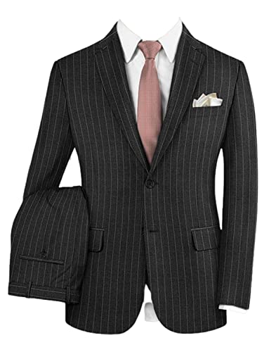 Costume à rayures homme ajusté pour rester élégant sans souffrir du confort