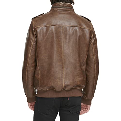 Image of Levi's Men's Vintage Deer Faux Leather Aviator Bomber (Standard and Big & Tall)