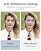 Cyxus Clear Blue Light Glasses for Women Men Reduce Eye Strain UV Blocking for Computer Screen