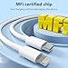 5 Pack 6FT USB C to Lightning Cable, [Apple MFi Certified] iPhone Charger Fast Charging Cord Durable Tangle-Free iPhone Charger Cord for iPhone 14/13/12/11/X/8/7/Plus, iPad, AirPods - White