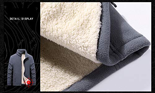 XYJD Thermische jas Dubbelzijdig Fleece Plus Fat Herenjas Vest Sport Jas - Afbeelding 7