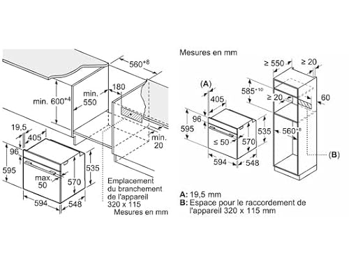 Four encastrable HB554AER3F - vue 8