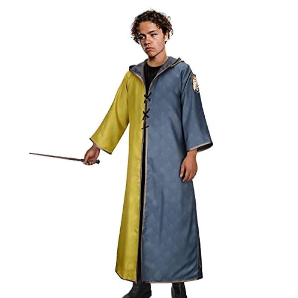 Tovenaarsschool Kostuum Magische Capuchon Mantel Mantel Volwassen Mannen Magiër Halloween Cosplay Heks Aankleden Outfit
