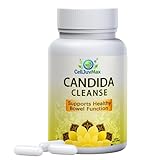 Candida Cleanse – Herbal Gut Support Supplement with Oregano, Wormwood & Black Walnut | Caprylic Acid Blend for Digestive Balance | 60 Vegan Capsules