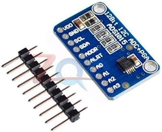 12 Bit ADS1015 Module 4 Channel ADC Ultra-Compact Module with Pro Gain Amplifier 2.0V to 5.5V for Arduino RPi