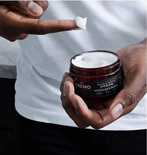 Cremo Beard & Scruff Cream, Distiller's Blend (Reserve Collection), 4 Oz - Soothe Beard Itch, Condition And Offer Light-Hold Styling For Stubble And Scruff (Product Packaging May Vary) 0 Fluid Ounces #TOP3