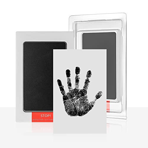 Baby Handabdruck und Fußabdruck Set, 2 Stk Baby Abdruckset, Pfotenabdruck Set, Clean Touch Stempelkissen für Baby Shower, Neugeborene, Hund, Katze, Familie Geschenk