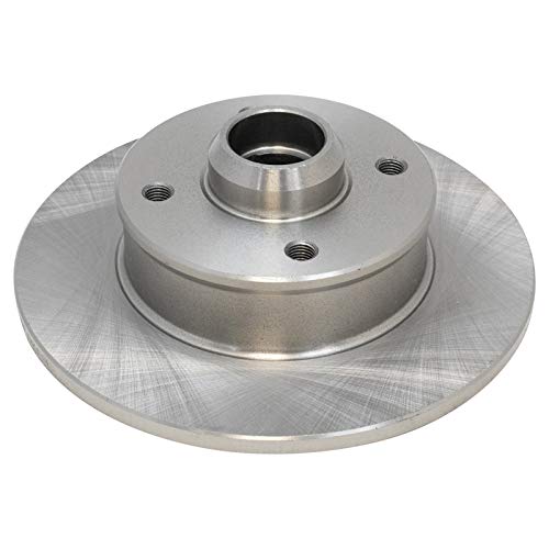 Image of TRQ Rear Brake Pad and Rotor Set Ceramic Solid Rotors