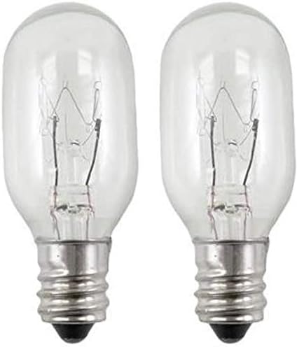 EFP Incandescent Replacement Bulb for Conair RP34B Lighted Make Up Mirrors | 20 Watt, 120 Volt, and Small E12 Candelabra Screw-in Base - Includes 2 Bulbs