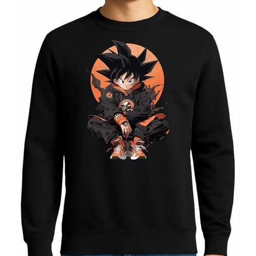 the Fan Tee Sudadera Adulto Sin Capucha de Hombre Dibujos Animados Dragon Bola Ball...
