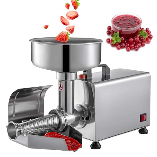 Cplsntaeam Colador de Tomates eléctrico, tolva de alimentación Extragrande de 225mm para Frutas Enteras y mermeladas, exprimidor de Frutas Potente de 450 W, fácil de Limpiar, Alto Rendimiento de Jugo