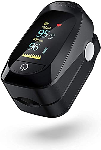 Image of ALEXERA Blood Oxygen Saturation SPO2 & Heart Rate Monitor Black Pack Of 1