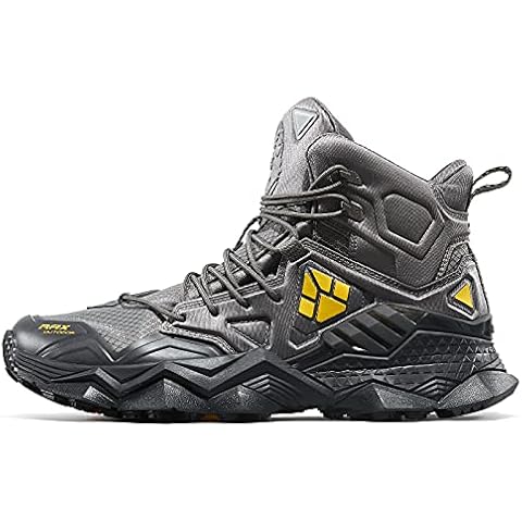 RAX Men's Jungle Wolf Waterproof Hiking Boot Camping Backpacking (grey, numeric_9) Cover