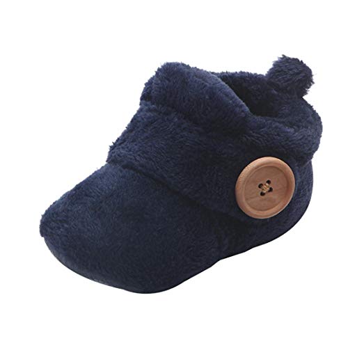 Zapatos Bebe Invierno Fossen Recién Nacido Niñas Niños Primeros Pasos de Felpa con Botón