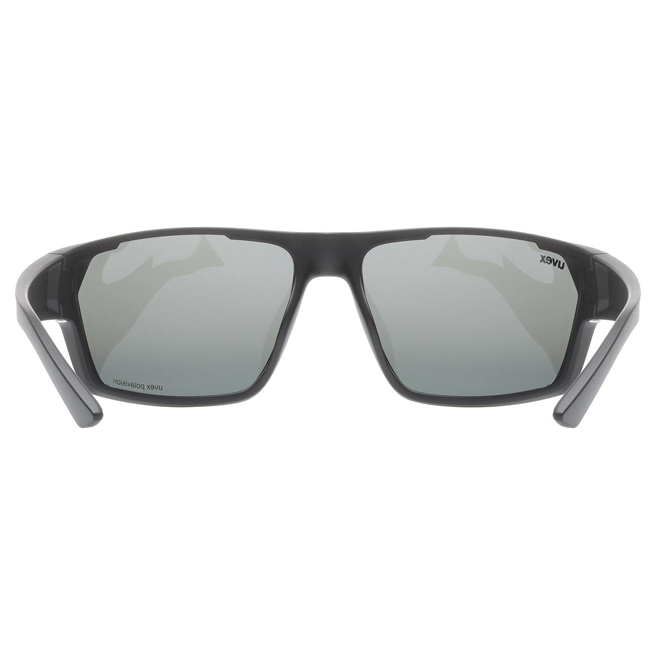 uvex sportstyle 233 P - okulary sportowe unisex - z polaryzacją - z powłoką lustrzaną - black matt/silver - one size