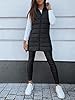 Veatzaer Women Long Vest Solid Color Sleeveless Ho... #1