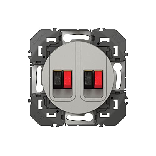 Legrand LEG95259 HP Aluminium Doxie Speaker Socket Double Composable Aluminium - Image 3
