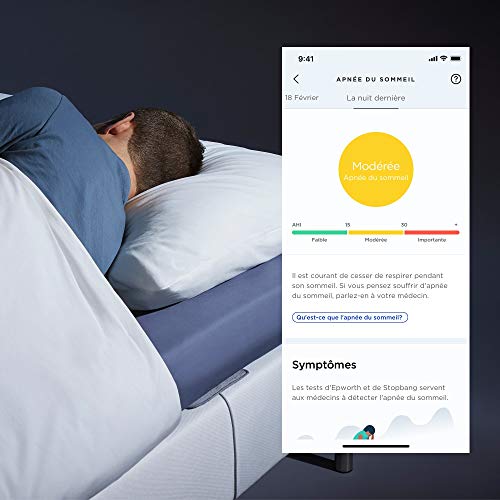 Capteur de sommeil Withings Sleep Analyzer gris pour détection de l'apnée
