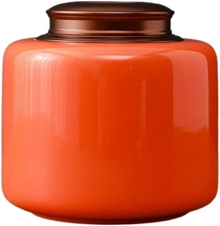 Organizery do herbaty i przechowywanie ceramiczne luzem metalowa podwójna warstwa blaszana pokrywa uszczelniona puszka pojemniki na herbatę kuchenne pojemniki na herbatę (D, L)