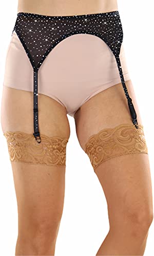 Image of ToBeInStyle Women's Wet Look Garterbelt
