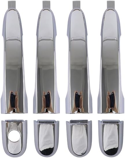 4 Doors Chrome Exterior Door Handle Compatible with Kia Sportage 2005 2006 2007 2008 2009 2010