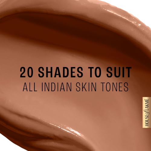 Image of Lakme Powerplay Priming Foundation, Natural, Flawless Finish, Medium To Full Coverage, Built in Primer, Long Lasting, SPF 20, Cool Cocoa, 25ml