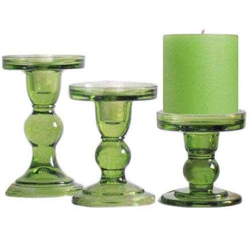 LampLust Set 4 Portacandele Conici In Vetro Rosa – Altezze 5,7 Cm E 10,8 Cm, Per Candele Standard, Decorativi