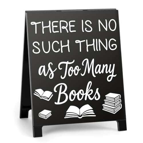Bookish Desktop Sign for Book Lovers and Reading Nooks