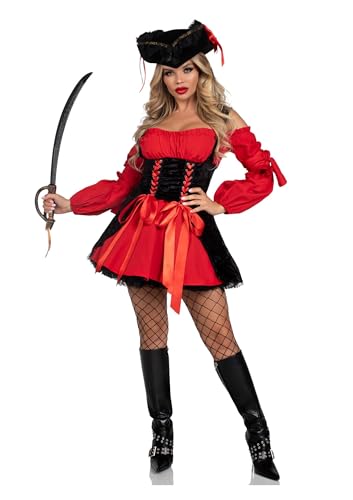 Miniatura 6 de Leg Avenue - Disfraz De Moza Pirata Para Mujer, Talla Xl 8315704012