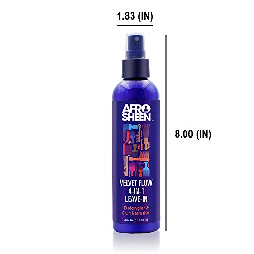Afro Sheen Velvet Flow Spray Leave-in 4 en 1 8oz miniatura 4