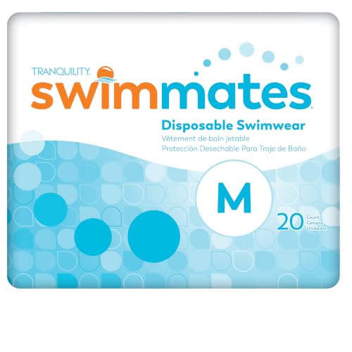 Get Back in the Pool: 9 Best Swim Diapers for Adults Over 50 6 Swimmates Disposable Adult Swim Diapers, Pull-Up Under Swimwear with Tear-Away Side Seams, Unisex, Medium (34'-48' Waist) 20 Count Bag