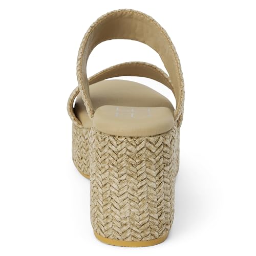 Image of BEACH by Matisse Womens Gem Platform Block Casual Sandals Casual High Heel 3 inch & Up - Off White