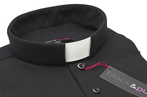Clergy Polo Shirt Short Sleeve in Black Color (3XL)3