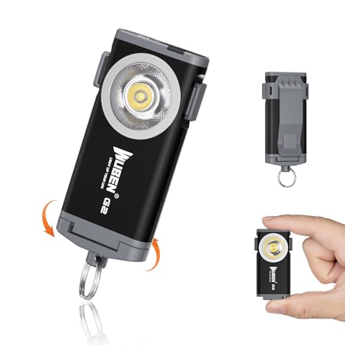 WUBEN G2 Small Torch, 500 Lumens Mini Torches Led Super Bright Rechargeable, EDC Keyring Torch Battery Powered, 5 Modes Multifunctional Magnetic Work Lights Portable Pocket Torches