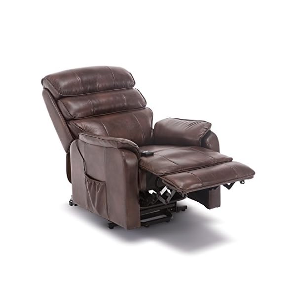 More4Homes BUCKINGHAM ELECRTIC RISE RECLINER LEATHER-AIR RISER SOFA ARMCHAIR LOUNGE CHAIR - Image 7