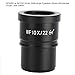 Microscope Eyepiece, WF006G-a WF10X 22mm Wide-Angle Eyepiece Stereo Microscope Ocular Lens 30mm