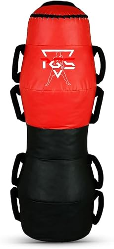 Miniatura 1 de PGS Maniquí de grappling con asas, saco de boxeo de suelo de MMA, tiro de entrenamiento de tierra y libra, esforzándose BJJ MMA Punching Dummy